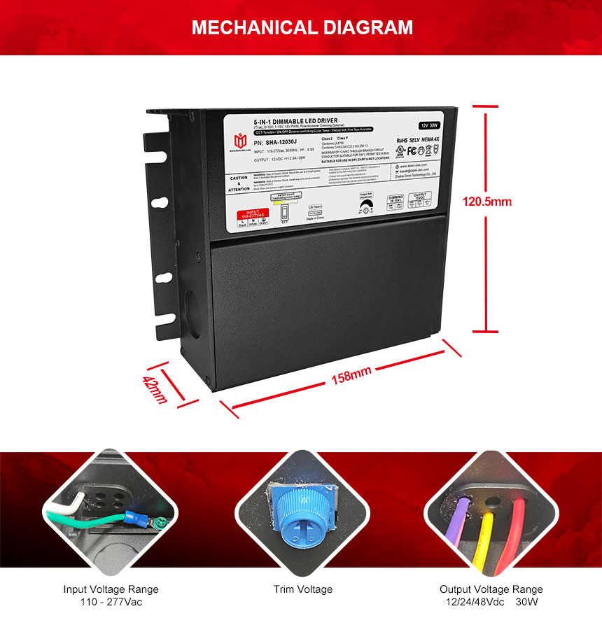 سائق الصمام 12V 30W